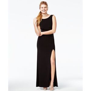 B Darlin Juniors Embellished Low Back Gown